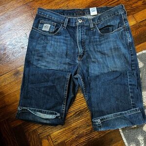 Cinch Men's Dark Blue Denim Shorts